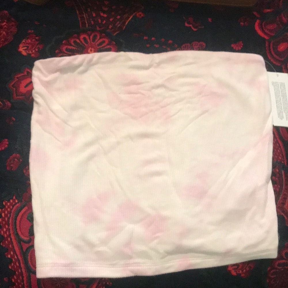 American Eagle Tye Dye strapless crop top